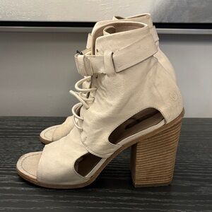 Marsell Cream Heeled Boots